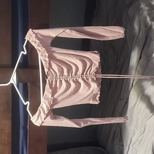 Off the shoulder rouched top